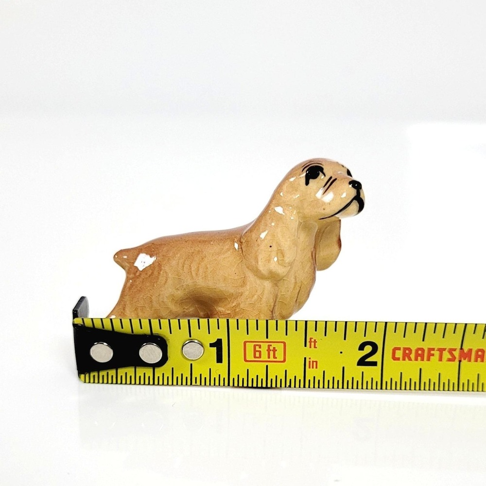 Vintage Hagen-Renaker Miniature Cocker Spaniel Dog Figurine, fawn- standing- 60s - Picture 7 of 16